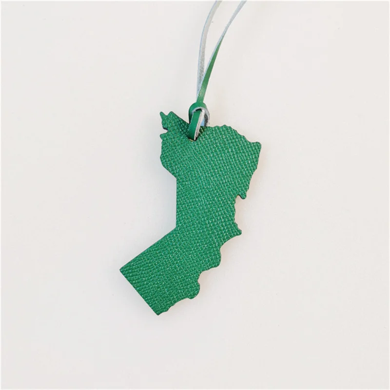 The Sultanate of Oman Map With City Name Pendant Keychain for Women Men Girls Omani Jewelry Keyring