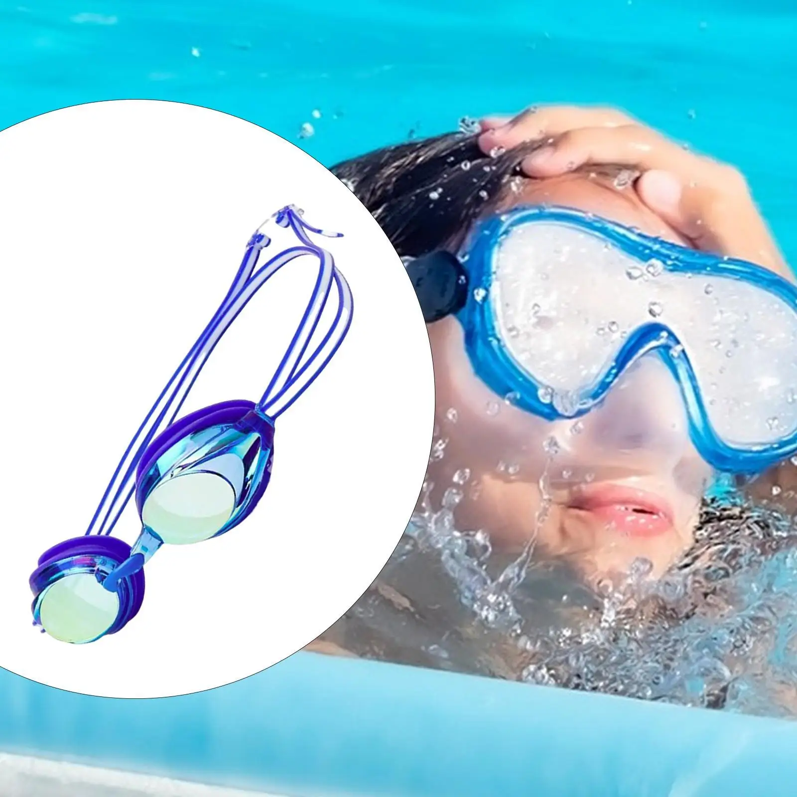 Swim Goggles Swimming Goggles Eye Protection Waterproof Lightweight Clear Vision Comfortable for Swim Diving Outdoor Beach Pool