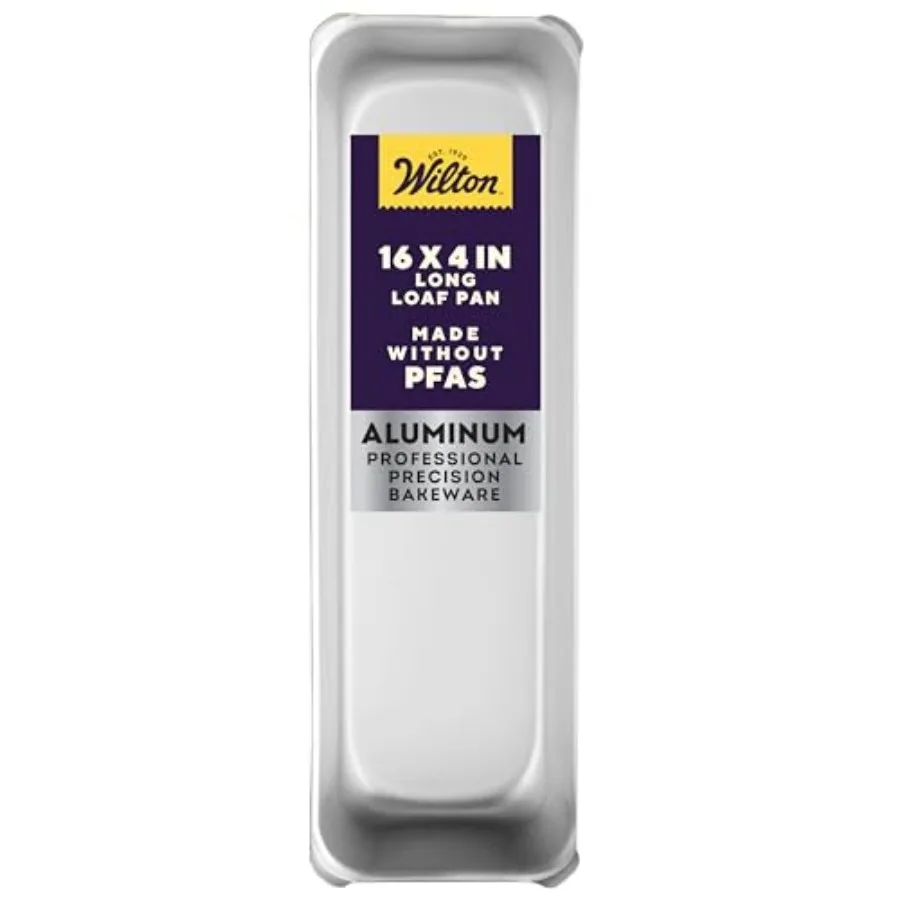 

Длинная алюминиевая форма для выпечки 16 x 4 дюйма, увеличенная, для кексов и других десертов, более прочная, с равномерным нагревом, устойчивая к ржавчине, профессиональная.