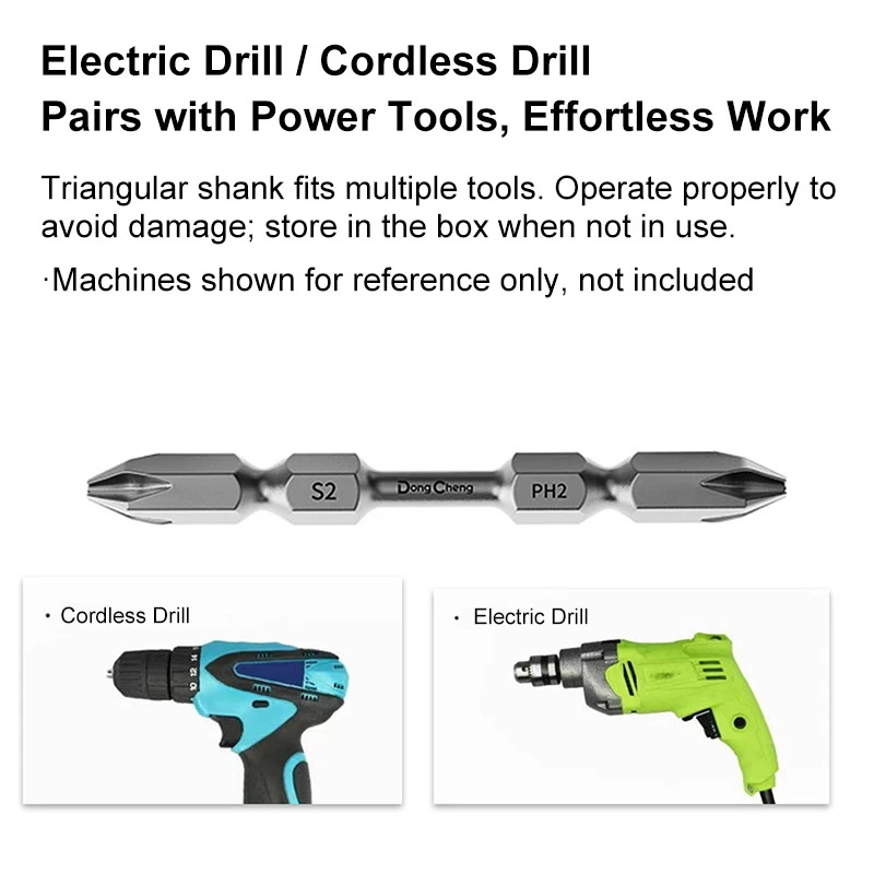 S2 Steel Double Ended Mixed Size Phillips Screwdriver Bits High Torque Strong Magnetic Cross Head Power Drill Bit Set Tools