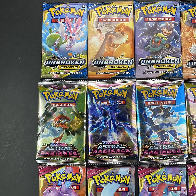 Cartas pokémon sol e lua perdida trovão inglês cartão de negociação jogo evoluções impulsionador colecionável crianças brinquedos presente 10 pc/saco