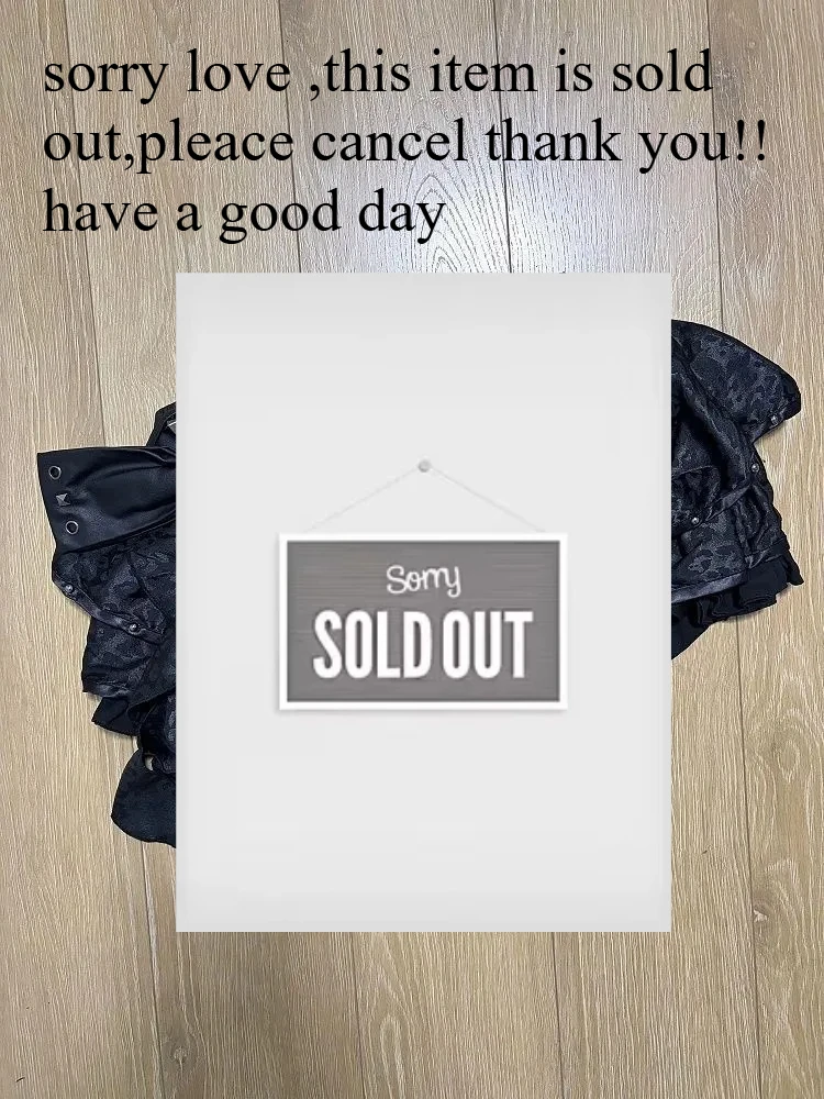 Lo siento, amor, este artículo se agotó, por favor cancela la compra, ¡gracias! Que tengas un buen día