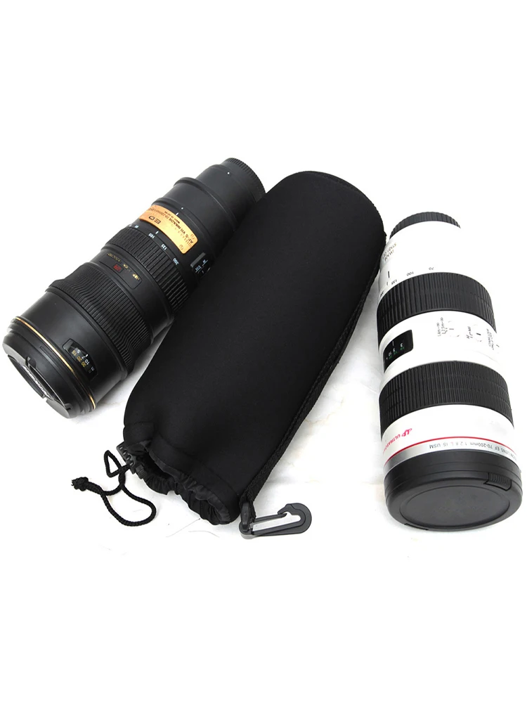 1Pc Waterdichte Camera Lens Tas Tasje Met Haak Sml Xl Maat Voor Camera Lens Beschermende Pouch accessoires