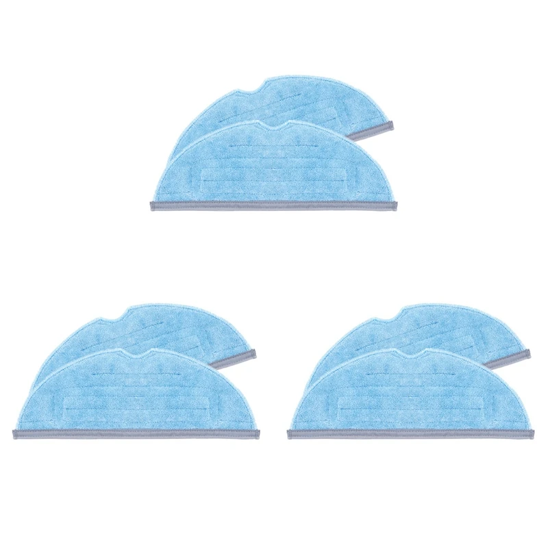 2025-6Pcs Replacement Mops Rag Cloths For Roborock S7 Vacuum Cleaner Sweeper Accessories