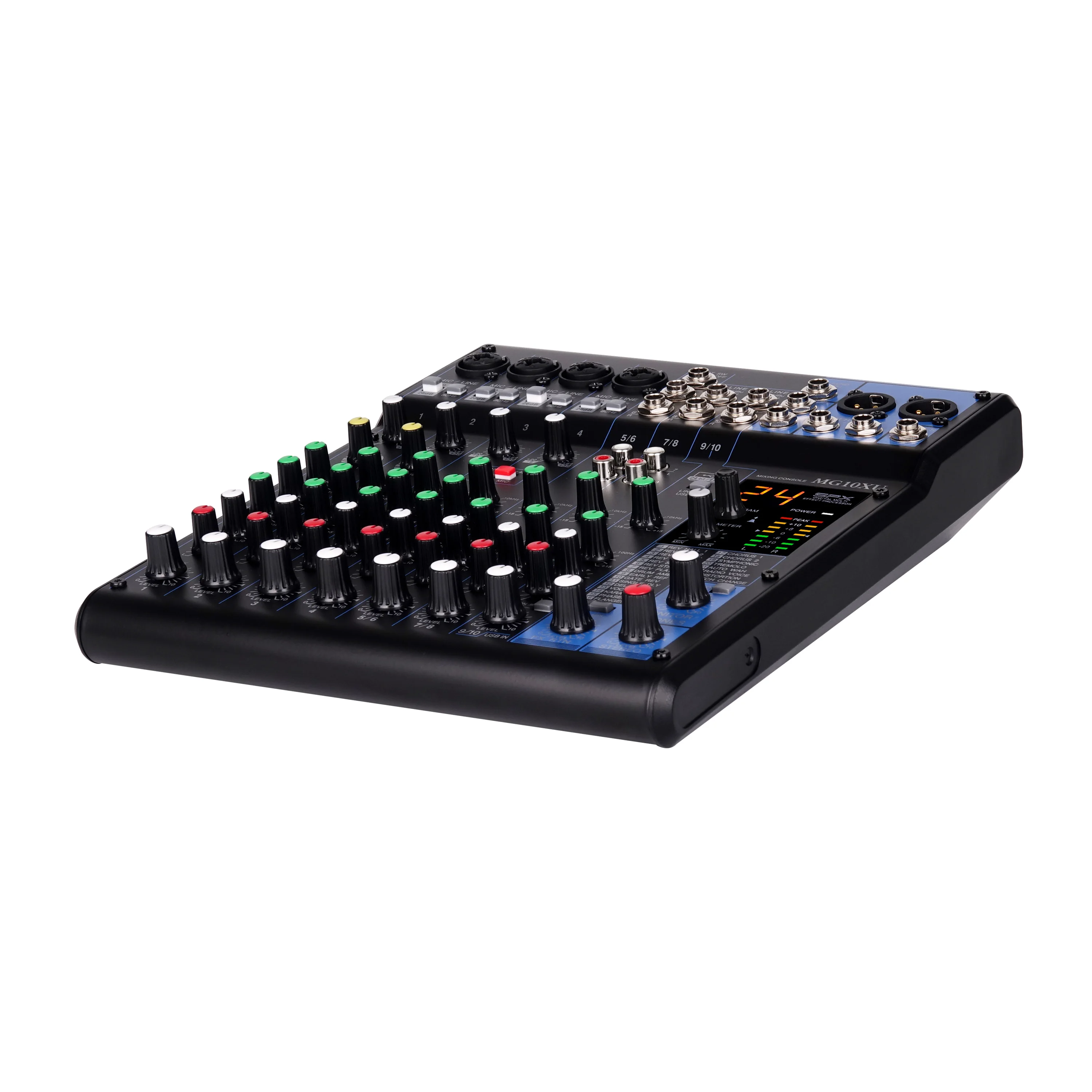 10チャンネルプロフェッショナルオーディオミキサー ステンレ - Audio Music Mixer のレビューと価格