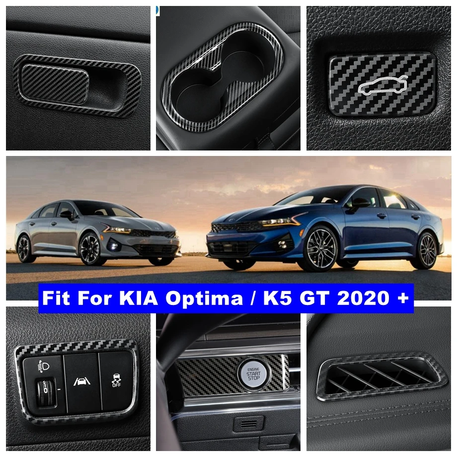 

Car Dashboard Air AC / Trunk Switch Control Button / Cup Holder Panel Accessories Cover Trim For KIA Optima K5 GT 2020 2021 2022