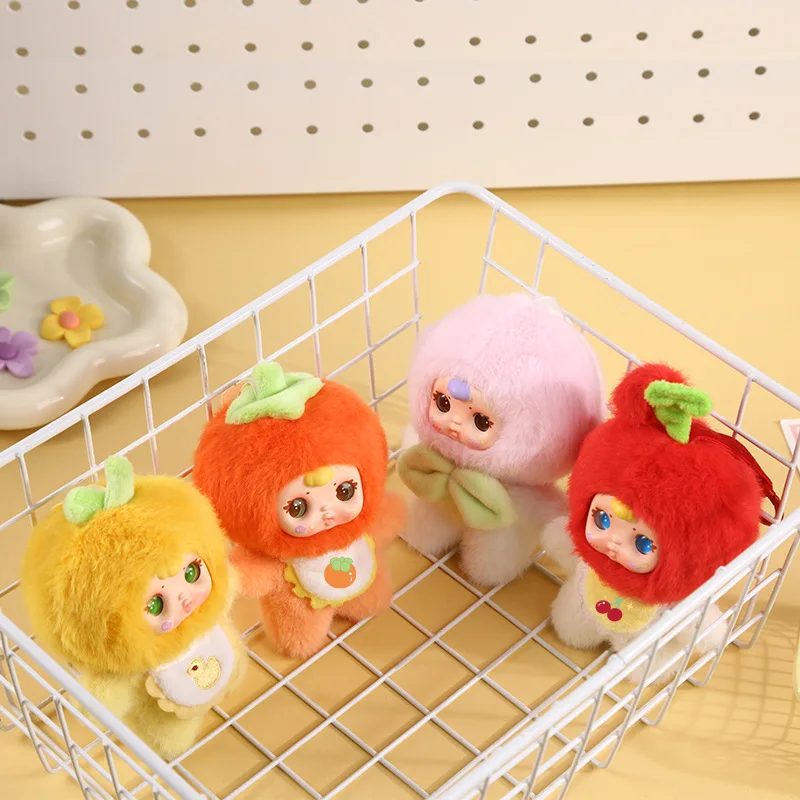 Urocze Mm Milk Candy Kolorowe Owocowe Pluszowe Figurki Niespodzianki Blind Box Lalki Kreskówkowe Anime Dekoracje na Biurko Kolekcjonerskie Modne Zabawki Tajemnicze Pudełka