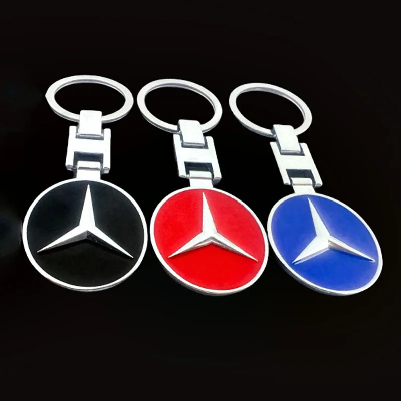 Металлические брелоки для ключей, автомобильные брелки, подвесной держатель для Mercedes Benz W203 W204 W168 W124 W205 W163 C180 E320 CLK CLS GLA GLC SLS ML