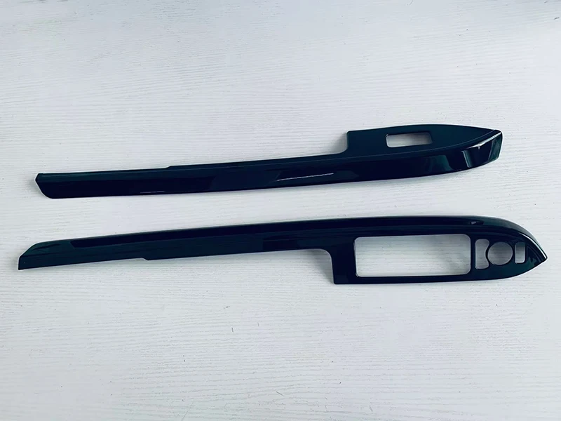 For Daihatsu Tanto 2022 2023 Car Accessories ABS Piano Black Front Door And Handrail Cover Switch Panel Decoration