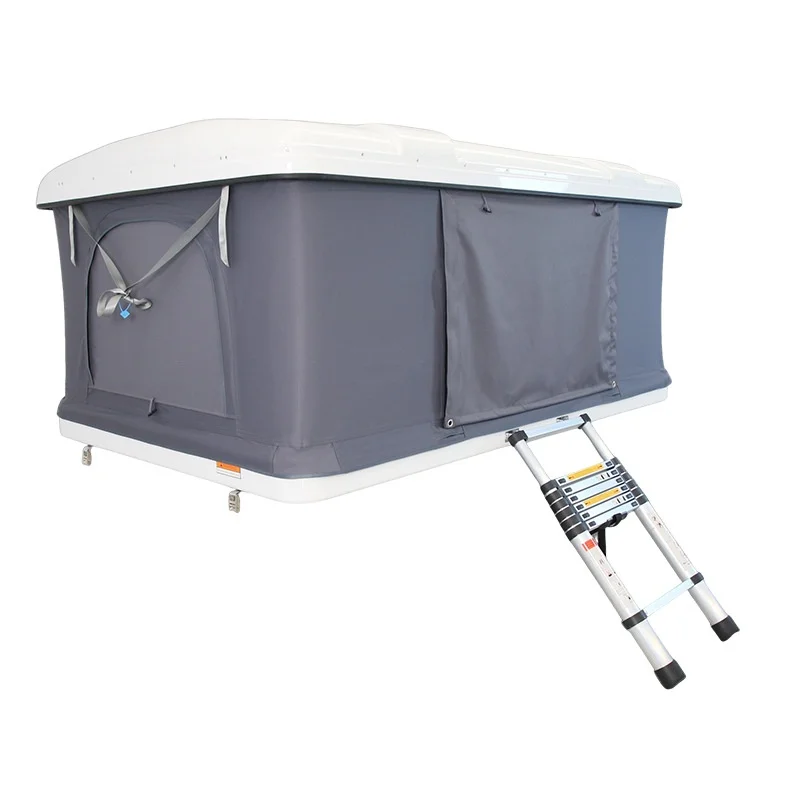 QT Cross-border Best-selling Summer Car Roof Tent Outdoor Camping Rainproof Waterproof Hard Shell Quick Automatic Opening Double