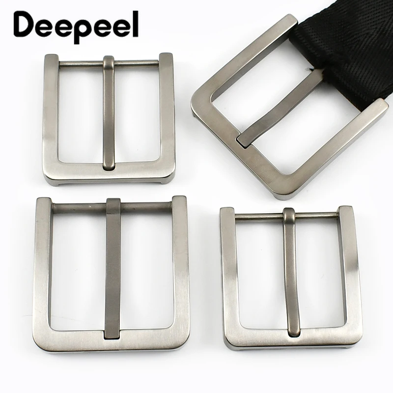 1Pc Deepeel 35/40mm Man Belt Buckle Pure Titanium Alloy Pin Buckles Waistband Head for 34/39mm Belts Leather Craft Accessories