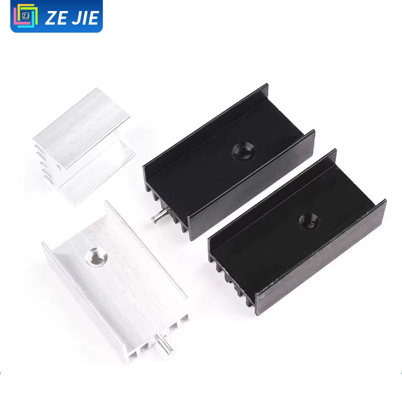 Aluminum Heatsink With Pins, TO‑220 for 7805 / 7812, Size:151016/20/25/30/35mm