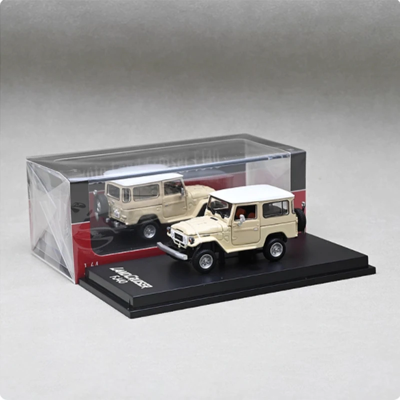 Diecast Original 1:64 Scale Land Cruiser 4-drive SUV LC40 FJ40 Simulation Alloy Car Model Static Collectible Toy Gift