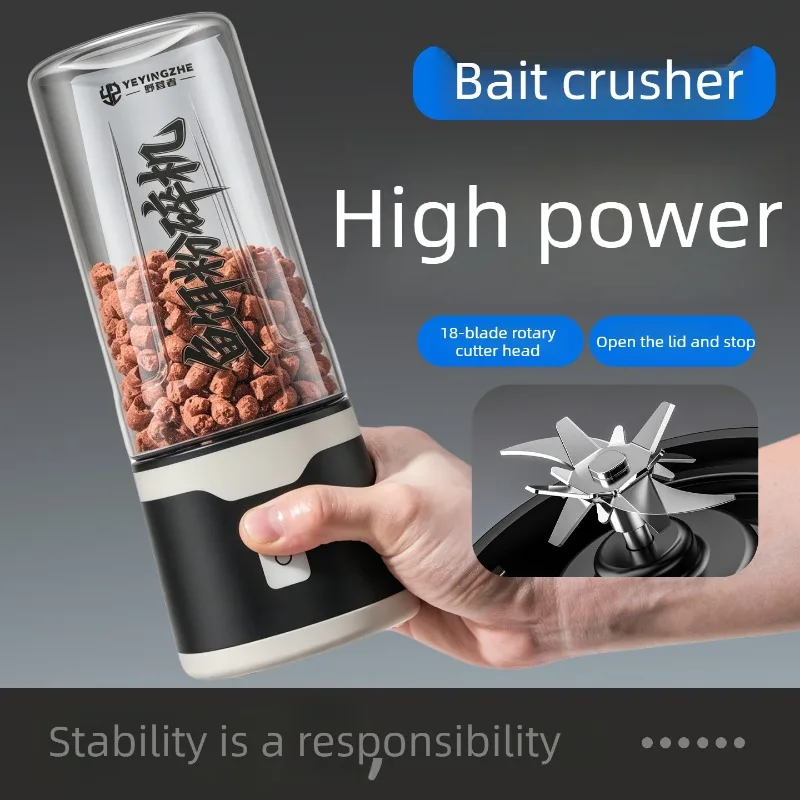 Electric Bait Crusher, Multifunctional Fishing Bait Mixer,Shrimp&Corn Particle Grinder for Making Homemade Fishing Bait Outdoors