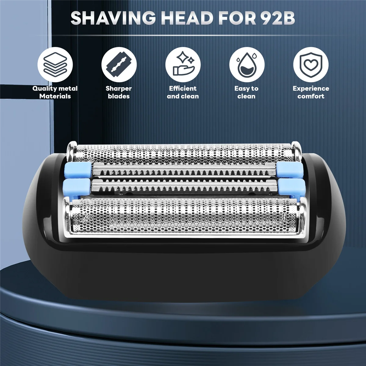 رأس قاطع رقائقي بديل للحلاقة الكهربائية ، شفرات حلاقة رأس ، سلسلة براون 9 ، 92B
