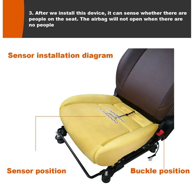 Car Seat Safety System Pressure Sensor Warning Device Safety Belt Reminder Quick Response Warning Accessory Detection System For