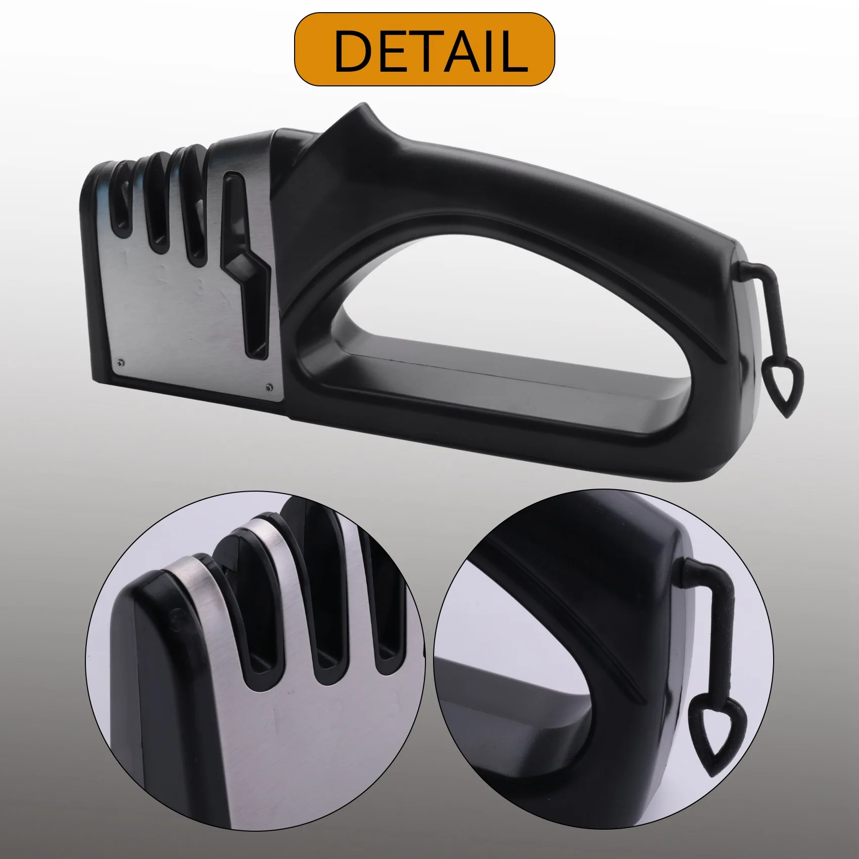 【Four in for Kitchen Use】 Sharpener,4 Stage Knife Sharpener,4-In-1 Knife And Scissors Sharpener With ,Ceramic,,Kitchen Tools For