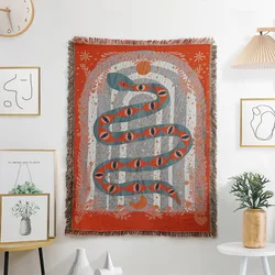 Casual Blankets Carpet Decoration Snake Blanket Carpet Sofa Leisure Carpet Single Tapestry Sofa Blanket Throw Blankets for Home