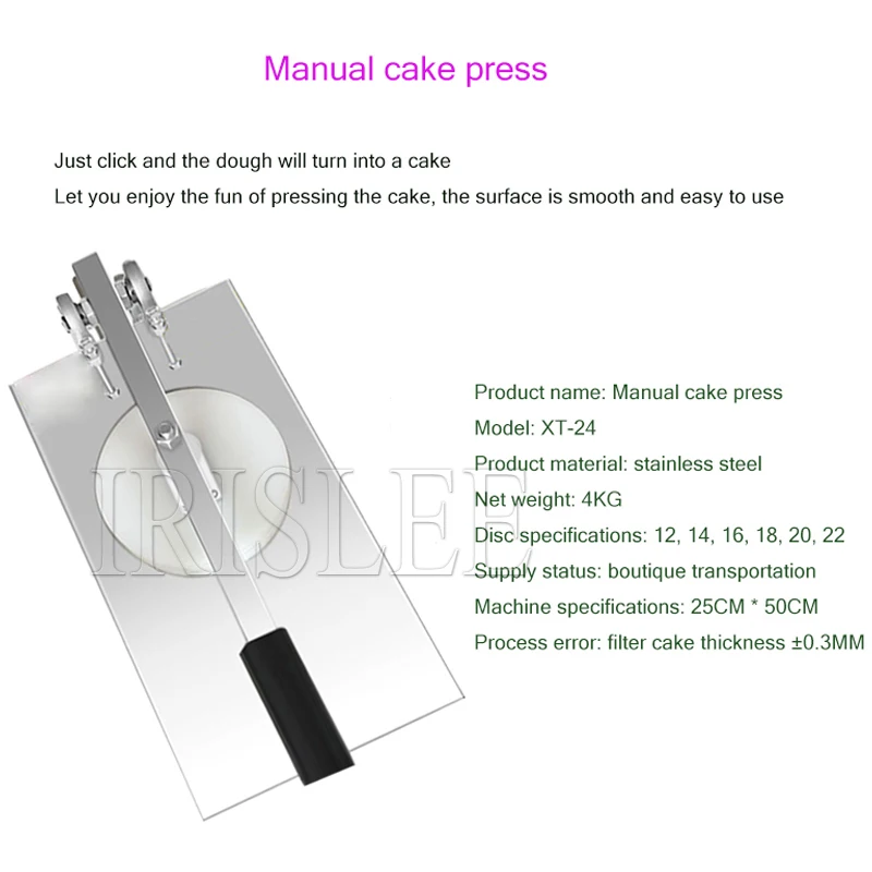 Manual Dough Press Machine Dough Roller Sheeter Pizza Press Machine Roast Duck Cake Machine