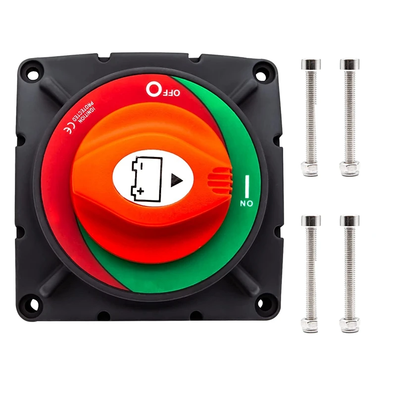 

RV Battery Disconnect Switch 12-48V 600A High Current Master Isolator Cut Off Switch For Marine Boat,Ship,Yacht,RV,Truck