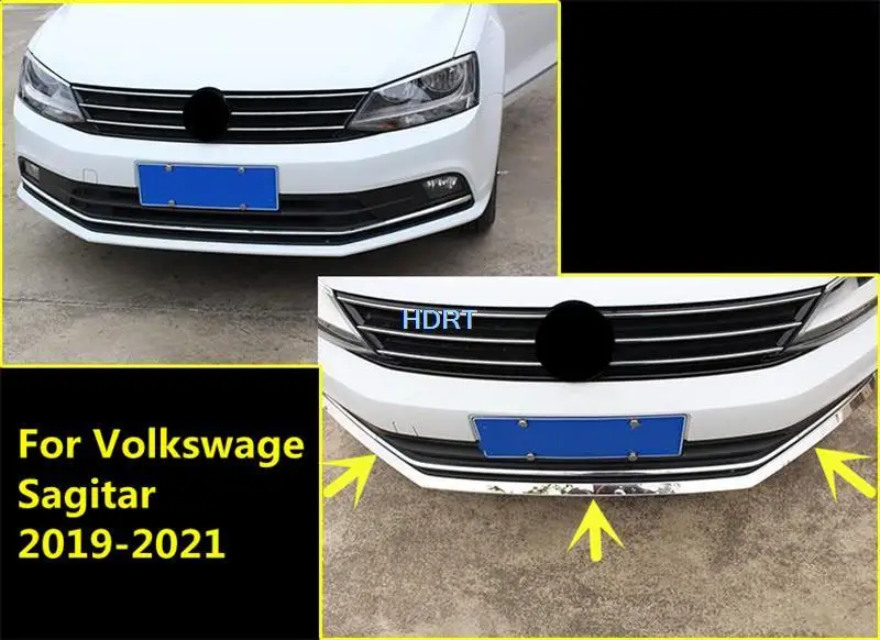 

Для Volkswagen VW Sagitar Jetta MK7 Vento 2019-2021 Стайлинг автомобиля из нержавеющей стали формовочный корпус заднего бампера комплект полоса переднего бампера