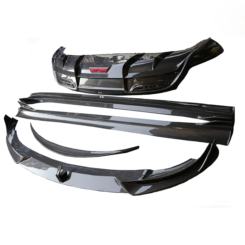 auto carbon fiber accessories 2 side skirts parts for model Y