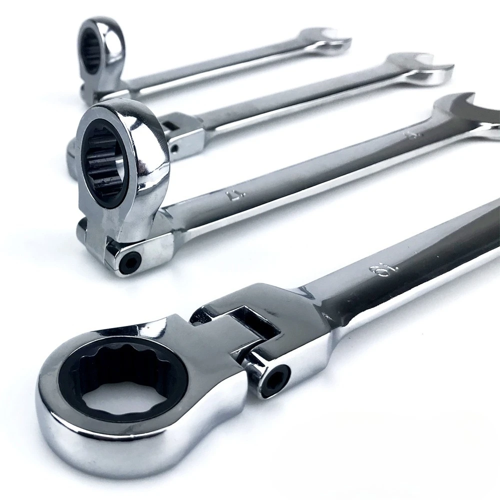 

12-компонентный набор ключей с храповым механизмом двойного назначения с подвижной головкой, открытый ключ с цветком сливы, инструмент для быстрой ремонта машин, авторемонтный гаечный ключ