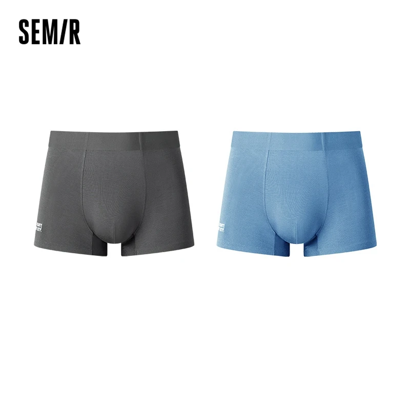 Semir Underwear Men Modal Fashion Letter Printed Antibacterial Comfortable Boxer Briefs