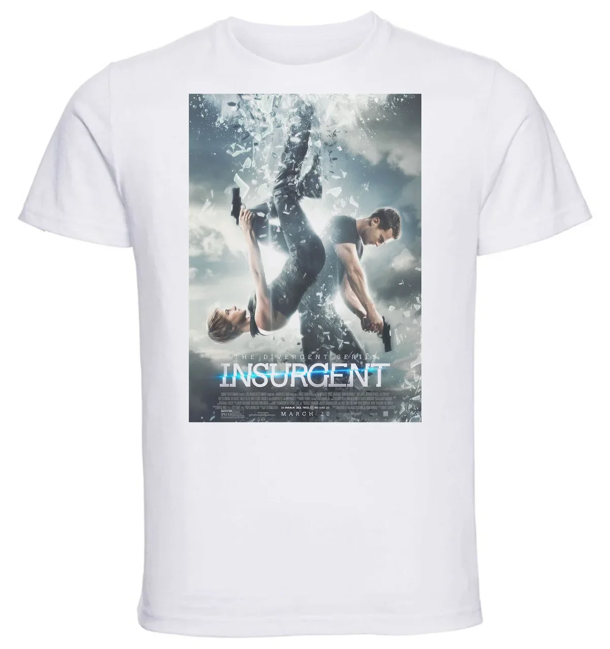 T-shirt Unisex - White - Insurgent Playbill