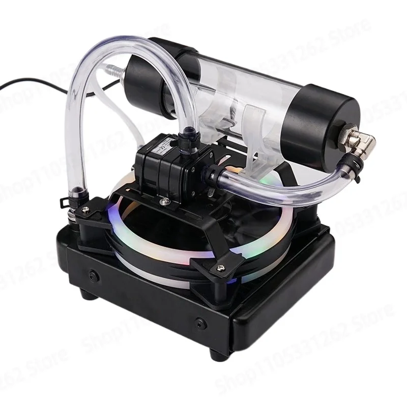 120mm Radiator Laptop Water Cooling Mod, Universal Cooling RGB Light Peripheral