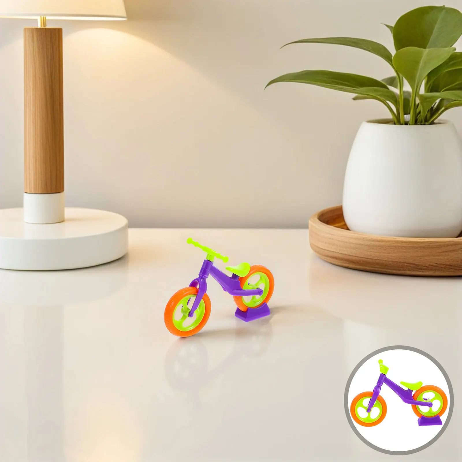 10Pcs Children's DIY Assembly Kit Simulated Miniature Bicycle Creative Play Craft Finger Coordination Development