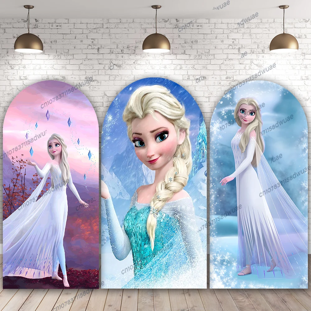 Frozen Elsa Birthday Party Photo Background, Arch Backdrop, Fotografia do chuveiro do bebê