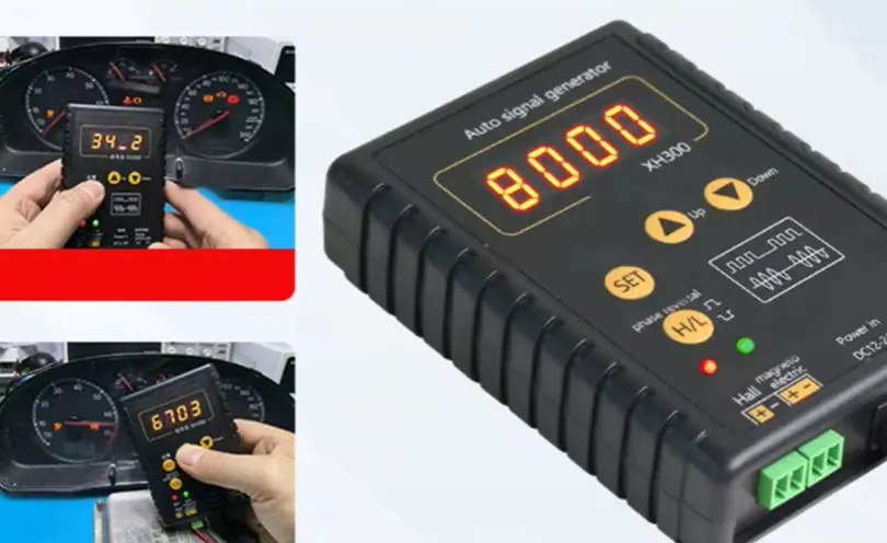 XH300 Car Signal Generator 1-8000Hz Hall Crankshaft Camshaft Sensor Simulator 12V 24V For Automotive Engine Odometer Testing Too