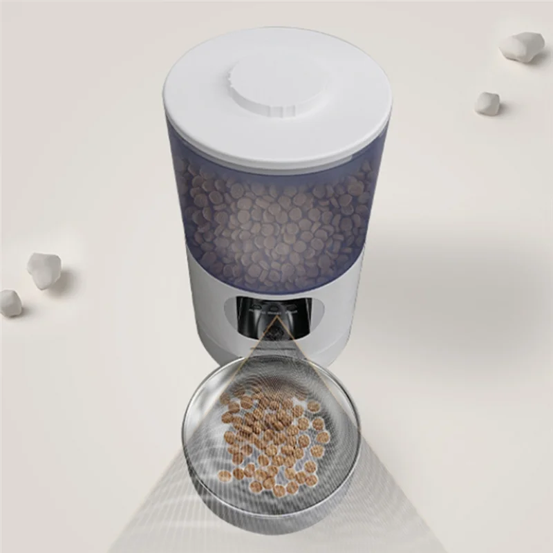 

Automatic Cat Feeder 6L Large Capacity With 140° Wide Angle, Easy Clean Detachable Design For Pets US Plug