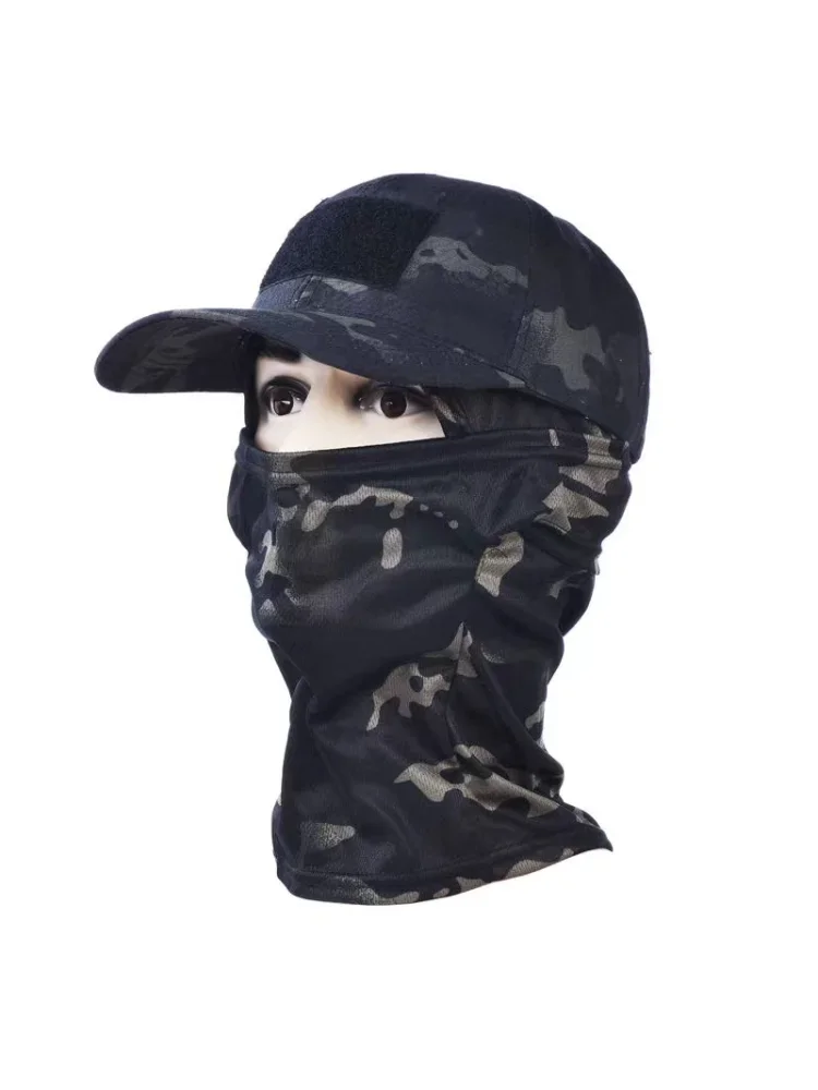 1pcs Military Hood Tactical Army Baseball Caps for Men Women Summer Snapback Sun Hats Outdoor Camouflage Half Ski Mask