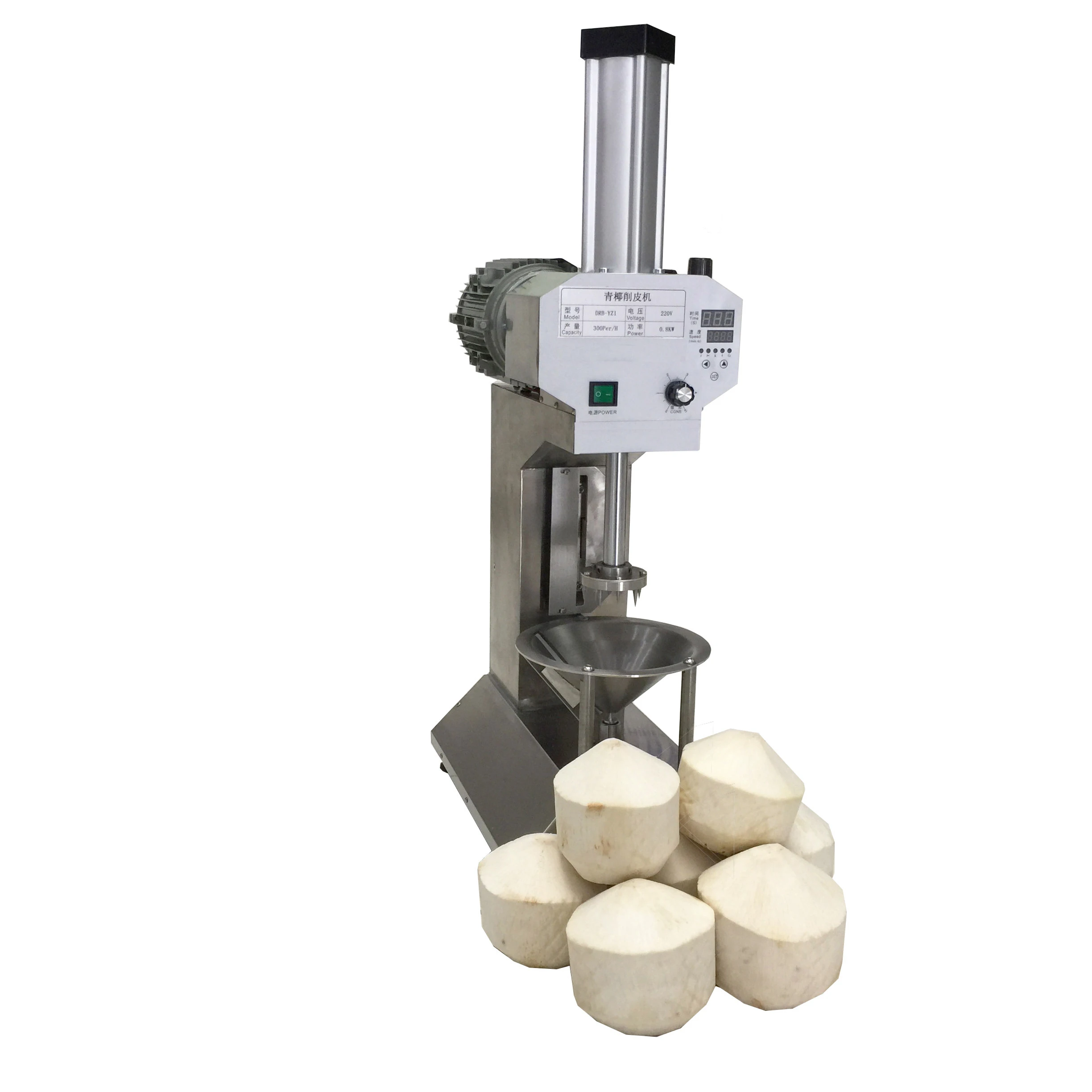 Commercial Using Fresh Young Coconut Skin Remover Machine Green Coconut Trimming Machine