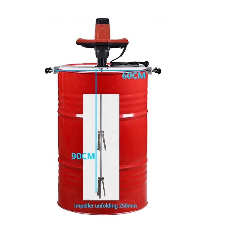 New High Quality 200L Plastic Servo Motor Mixer Ink Dispersion Stirring Roller Vertical Stirring Disperser