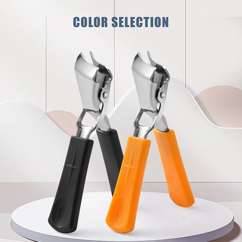 Slanted Pointed Wide Opening Nail Clippers Anti-Splash Thick Toenail Clipper Nail Scissors Pliers Nail Care Tools