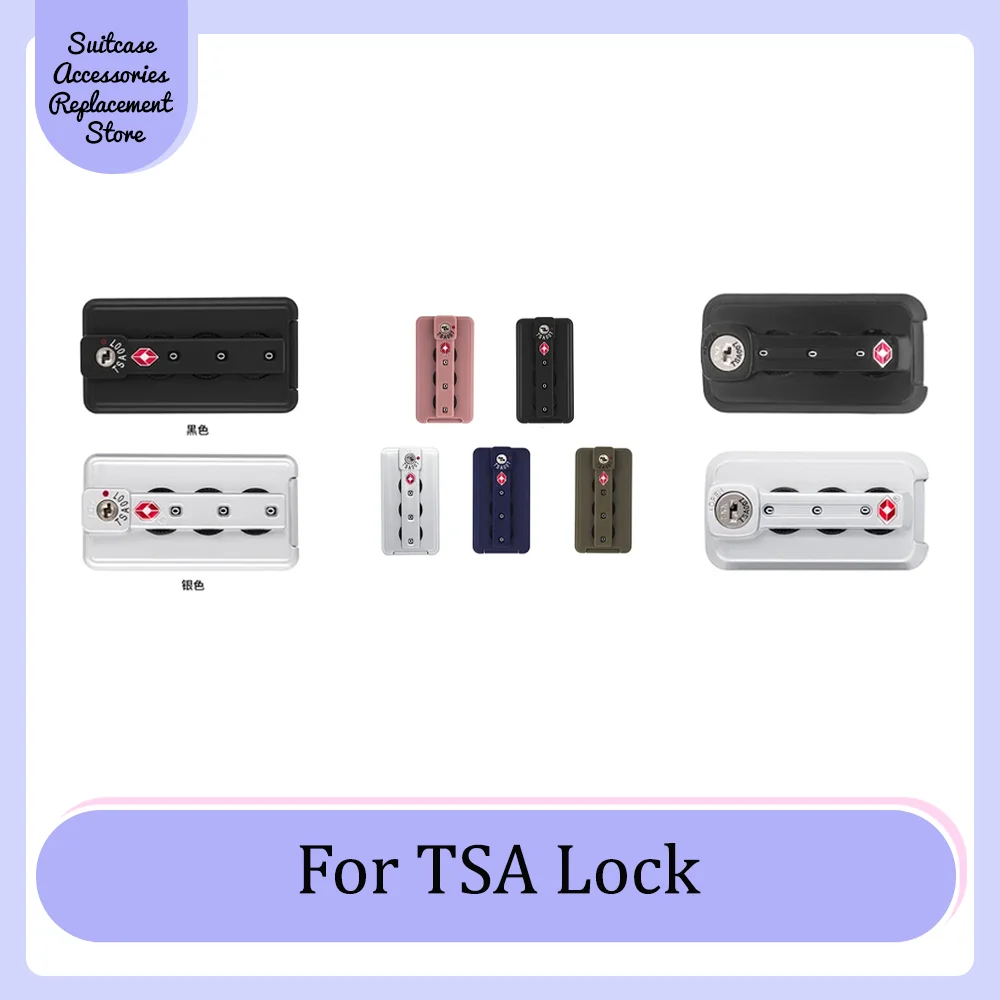 

Travel Luggage S045 TSA007 Customs lock Aluminum frame luggage accessories Fixed combination lock luggage anti-theft latch lock