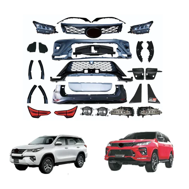 KLT Hot selling 2016 Fortuner upgrade to 2022 conversion kits Legender bodykit For Toyotas Fortuner GR sport body kit