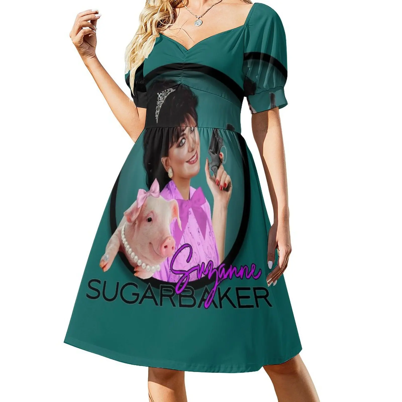 

Designing Women - Suzanne Sugarbaker Short-Sleeved Dress women's elegant loose dresses elegant and pretty women's dresses