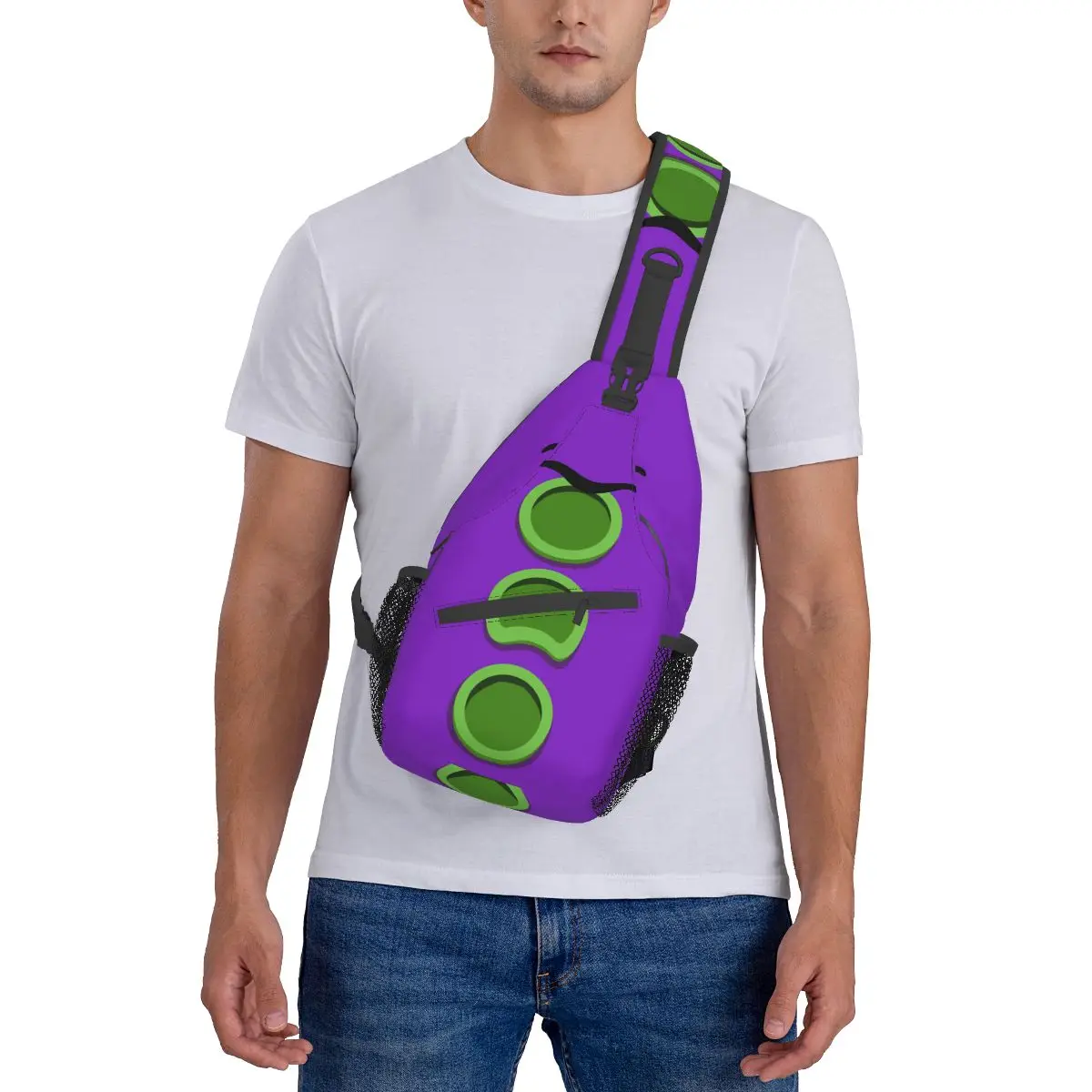 Purple Tentacle Day Of The Tentacle Crossbody Chest Bags Pockets Travel Pack Messenger Sports Teens Shoulder Bag Unisex