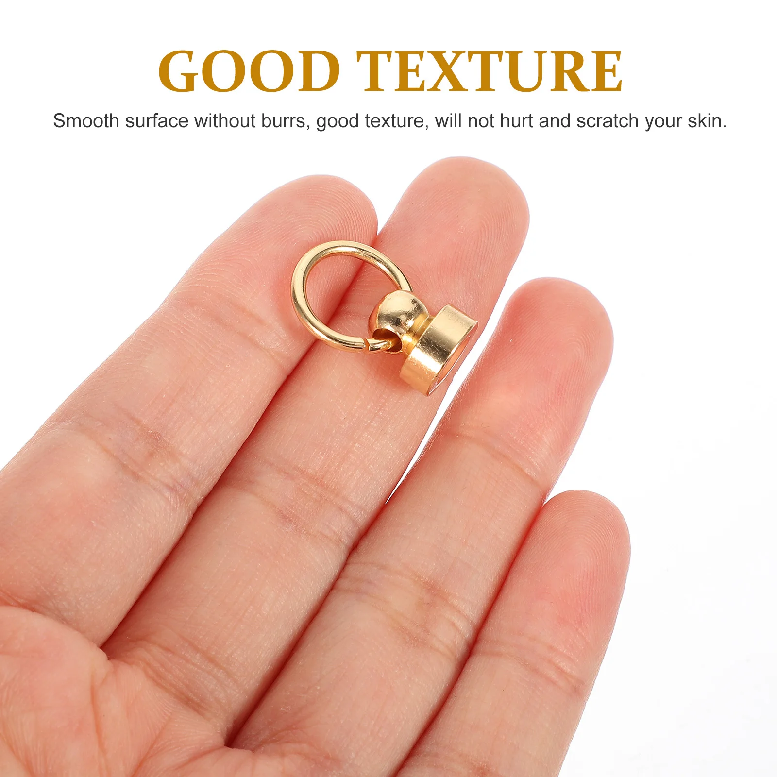 

20 set Rivets Fasteners Bag Chain Screws Diy Craft Purse Phone Case Screws Sturdy Durable Wear Resistant No Burrs Copper