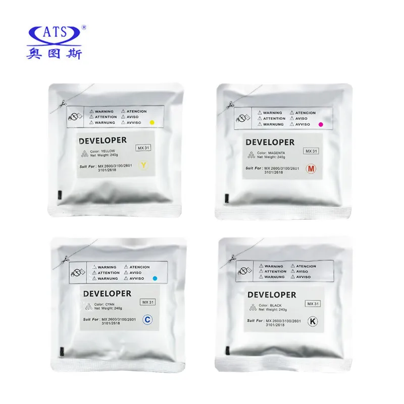 1Set MX31 mx31 mx-31 Original Quality Developer Powder For Sharp MX 2600 2601 2618 3100 3101 MX2600 MX2601 MX2618 MX3100 MX3101