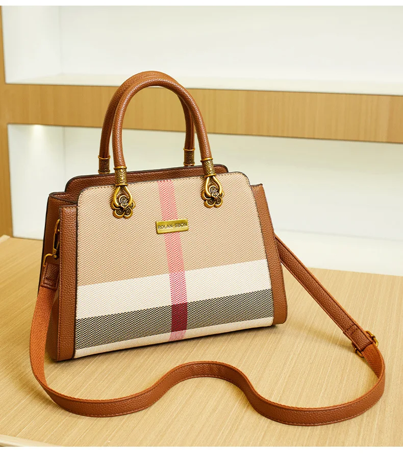 

Women's Japanese Chic Vertical Tote Bag - Stylish Handbag with Dual-Carry Shoulder Strap for Versatile Use