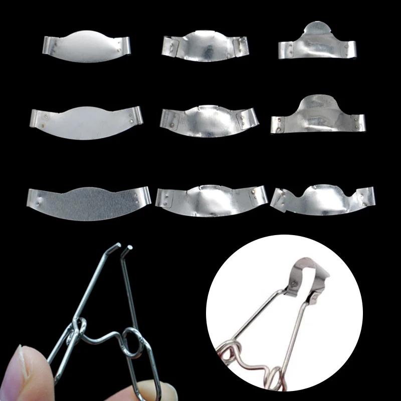 3 Box Dental Saddle Metal Matrices NO.1.330 Universal Metal Matrix Kit with Spring Clip for Premolars Molars Teeth ﻿