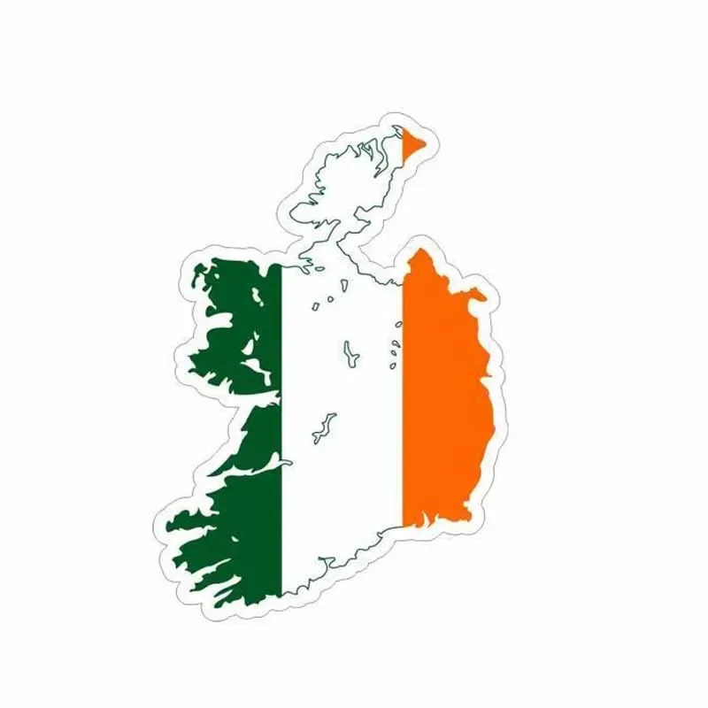 Car Styling Irish Ireland Flag Map Car Sticker Creative Decal