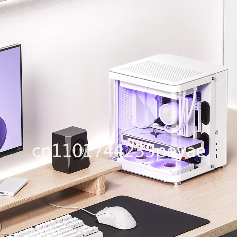 MATX Chassis TK1 Starship Cabin Curved Surface Columnless Sea View Room Fish Tank Chassis Mini Small Chassis