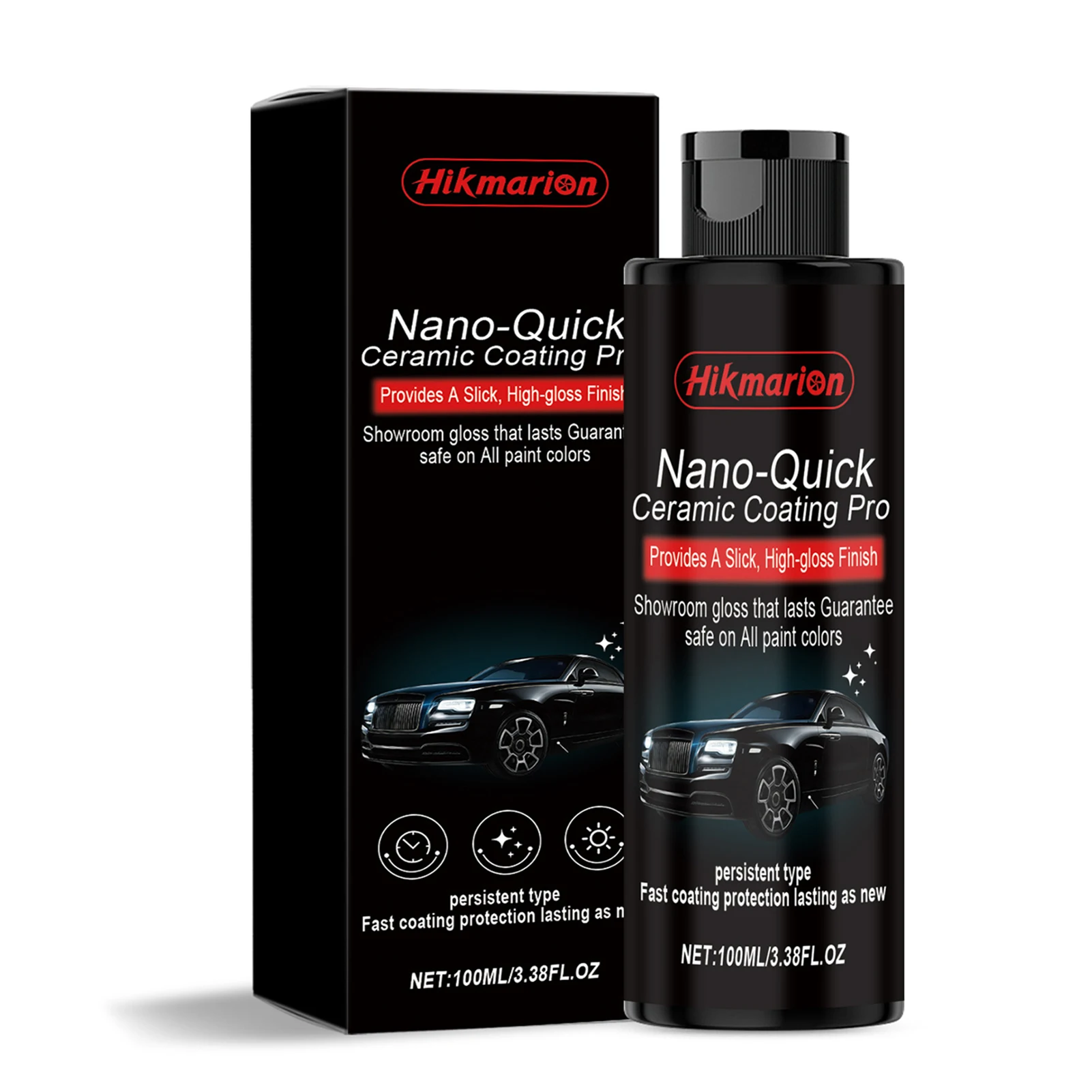 100ML Nano-Quick Keramikbeschichtung Hochglanz-Finish Autobeschichtung Entfernt Leichte Kratzer Autopflege Detailing Poliermittel – Detail 1