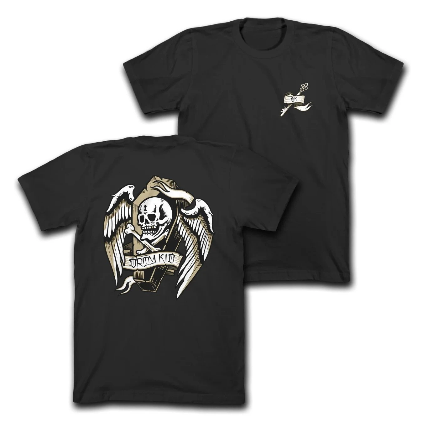 Hard Man Club - Bad Boy Series - Angel and Devil - Round-neck Short-Sleeved T-shirt Unisex Style Both of Men and Women